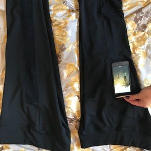 Set of TWO adorable leggings - mesh cutouts